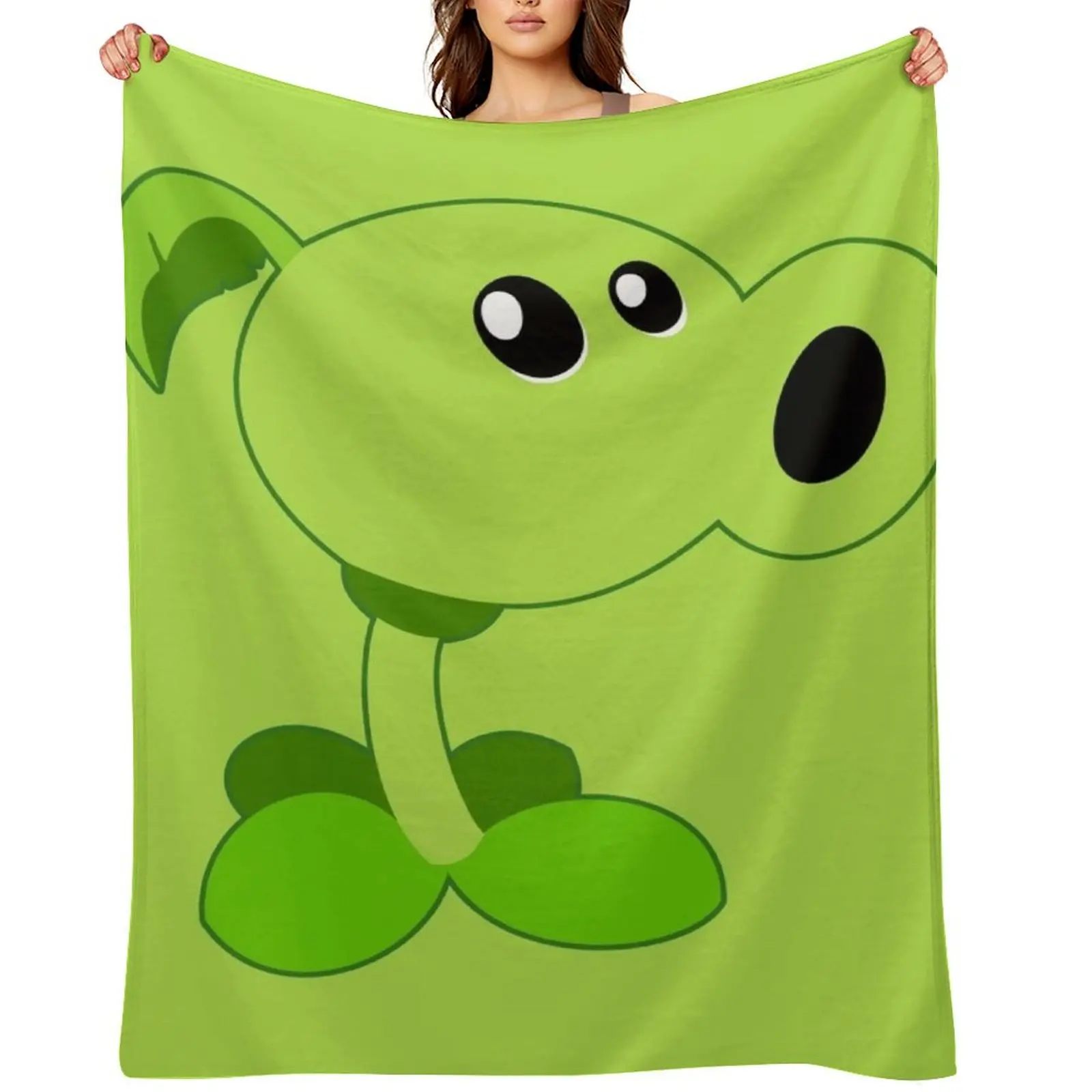 

Peashooter Throw Blanket Soft Big Thermal Furrys for winter Blankets
