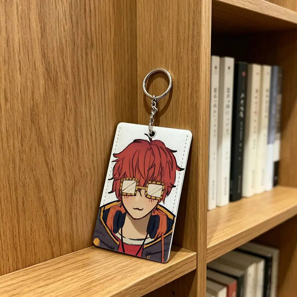 Mystic Messenger 707 Luciel Card Holder Keychain Badge Holder Card Pass Hang Rope Lariat Lanyard for Key Rings Accessories Gift