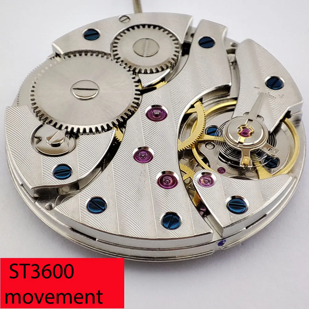 ST3600 Movement 17 Jewels ETA 6497 Movement Model Watch Part Fit for Men\'s Watch Hand Winding Mechanical Movement PNH