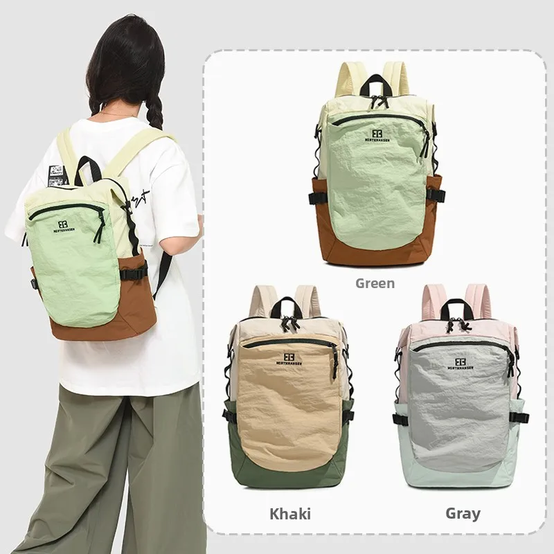 Korean Sle Outdoor Ultra-Light Casual Bapa ex Ba to School Hiking Bag Women's Versatile Traveling oulder Bag