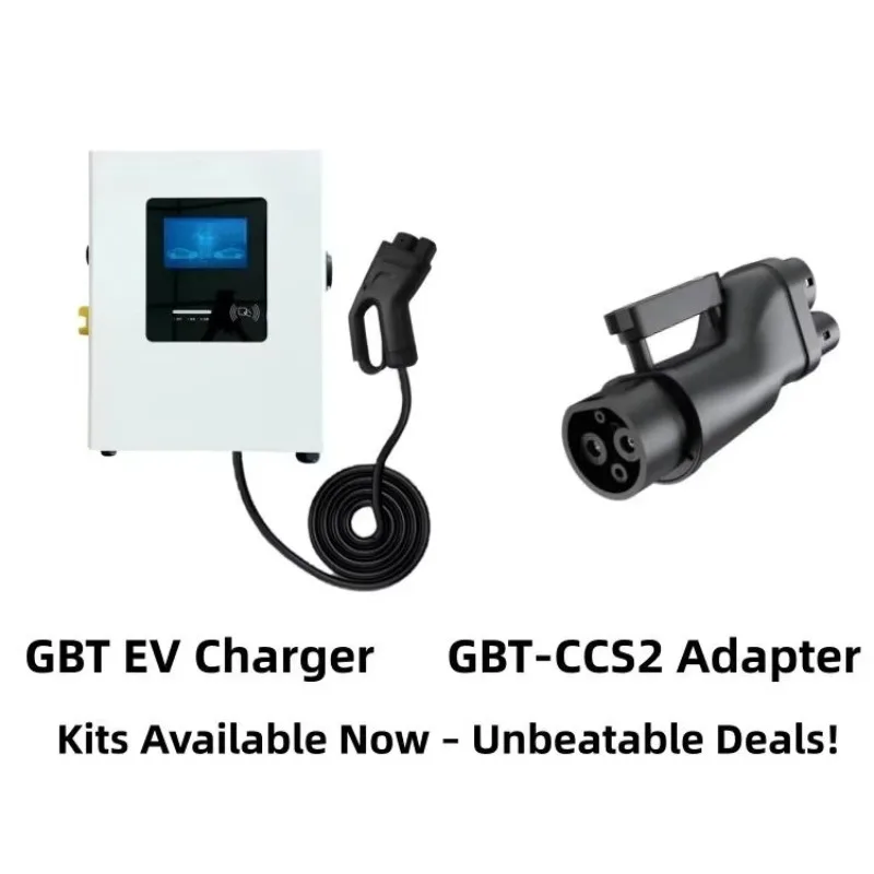 New 20kW DC Ultra-Thin National Standard Charging Pile with GBT+CCS2 Adapter and 5m Cable Low Cost