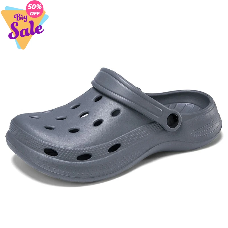 

Summer Men Clogs Sandals Men's and Women's Leisure Slippers Beach Slides Home Garden Shoes Outdoor Sandals Plus Size 46 47 48