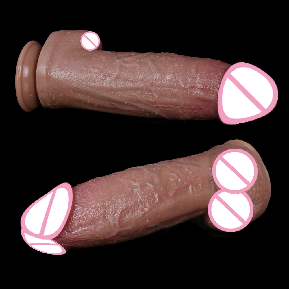 7.5cm Diam Super Huge Dildo Realistic Artificial Penis Soft Skin Adults Anal Sex Toys Strapon Suction Cup For Woman Masturbation