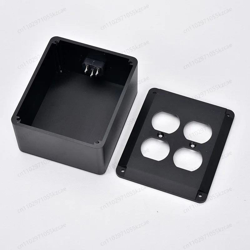 BZ1311 4-Gang US Outlet Box, Plug-in Mount Receptacle Enclosure for Quick Electrical Wiring