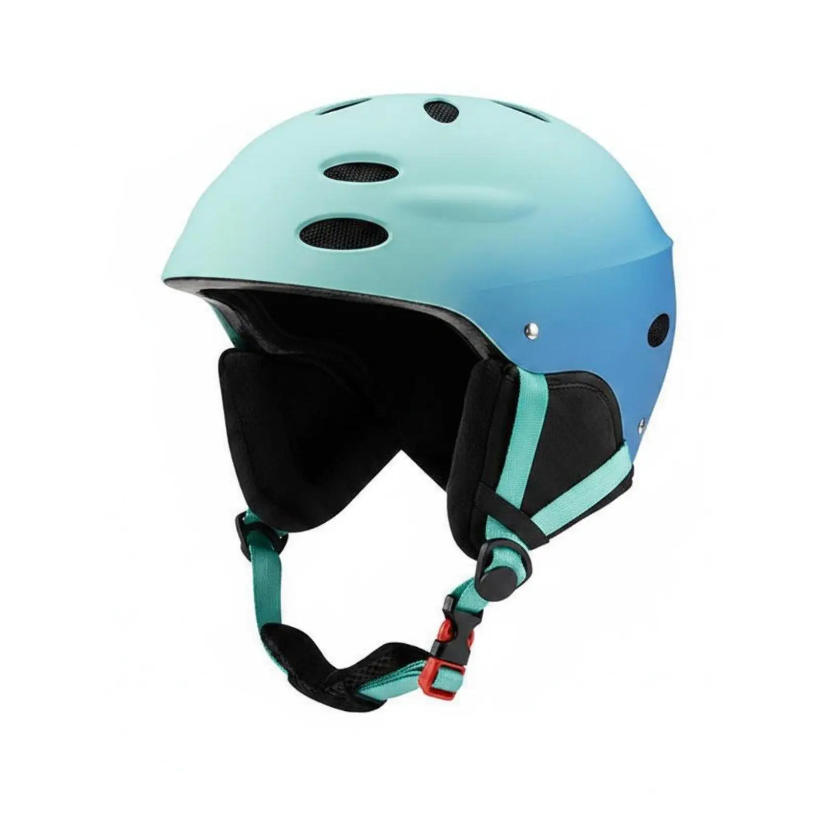 Gradient Color Adult Protective Headgear Sporty Ski Protector Helmet Ventilated ABS Shell for Snowboard Use