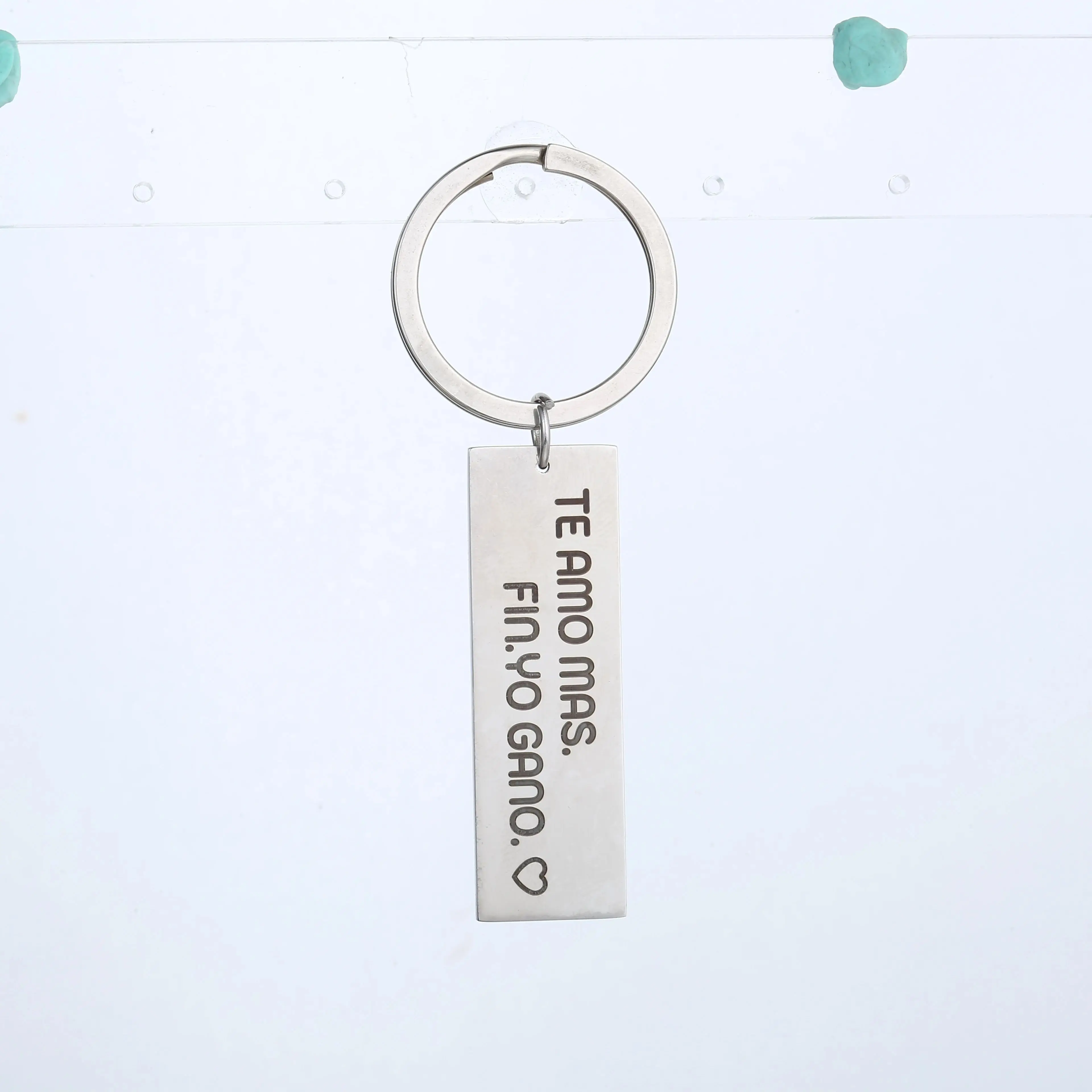 XY Stainless Steel Drive Safe Hand I Love You Car Motorcycle Wing Metal Fashion Popular Keychain Family Key Ring Popular Small