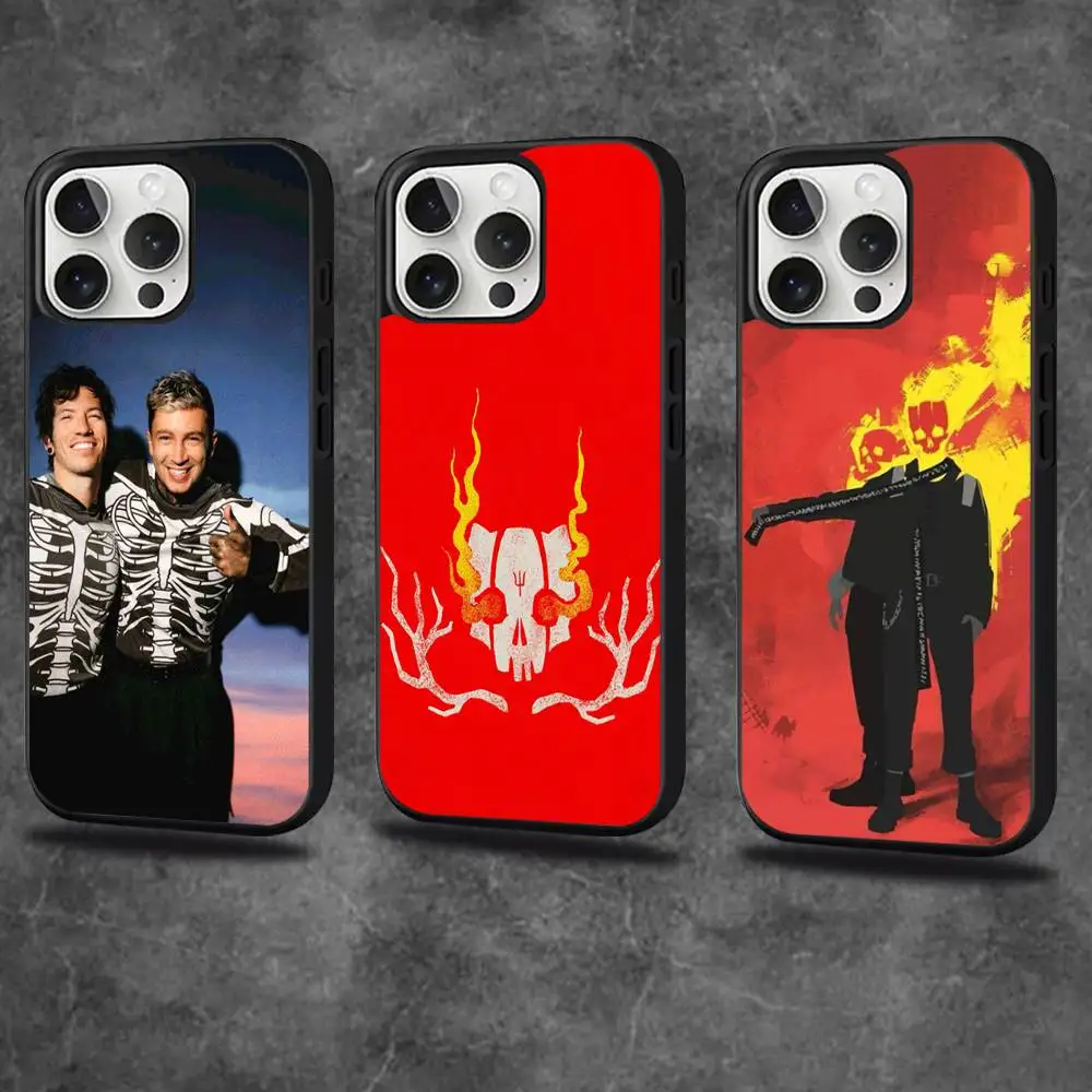 

MUSIC Twenty One P-Pilots Phone Case For iPhone 16,15,14,13,12,11,Pro,Max,Plus,Mini,SE4,E Magnetic Magsafe Wireless Charging