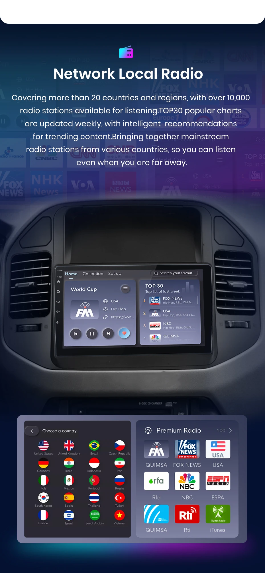 Junsun drahtloses Carplay Android Auto Autoradio für Mitsubishi Pyjero V60 V68 V73 2011-2016 GPS Multimedia 2 Din – Detail 11