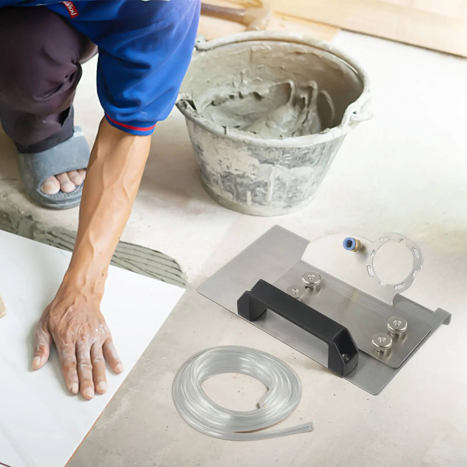 

Надежная металлическая подставка для угловой шлифовальной машины для резки плитки типа 100, простая регулировка, подходит для различных толщин плитки