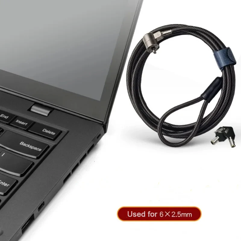 Mini 6*2.5mm Small Keyhole Laptop Lock Cable For Lenovo ASUS HP HP Nano Hole Computer Lock Security Anti-theft Notebook Padlock