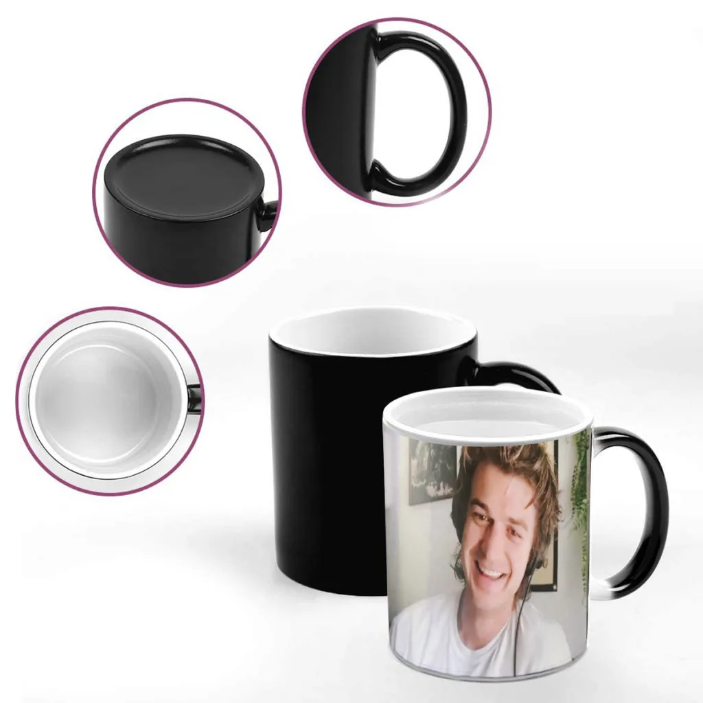 Joe Keery Friends Birthday Gifts Color Changing Magic Ceramic Creative Coffee Mugs Tea Cups