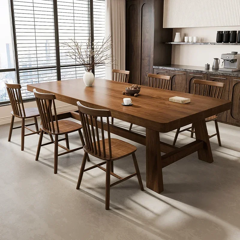 

Modern Simple Design Dining Table Nordic Solid Wood Living Room Restaurant Dining Table Comfort Home Furniture Tavolo Pranzo FYD