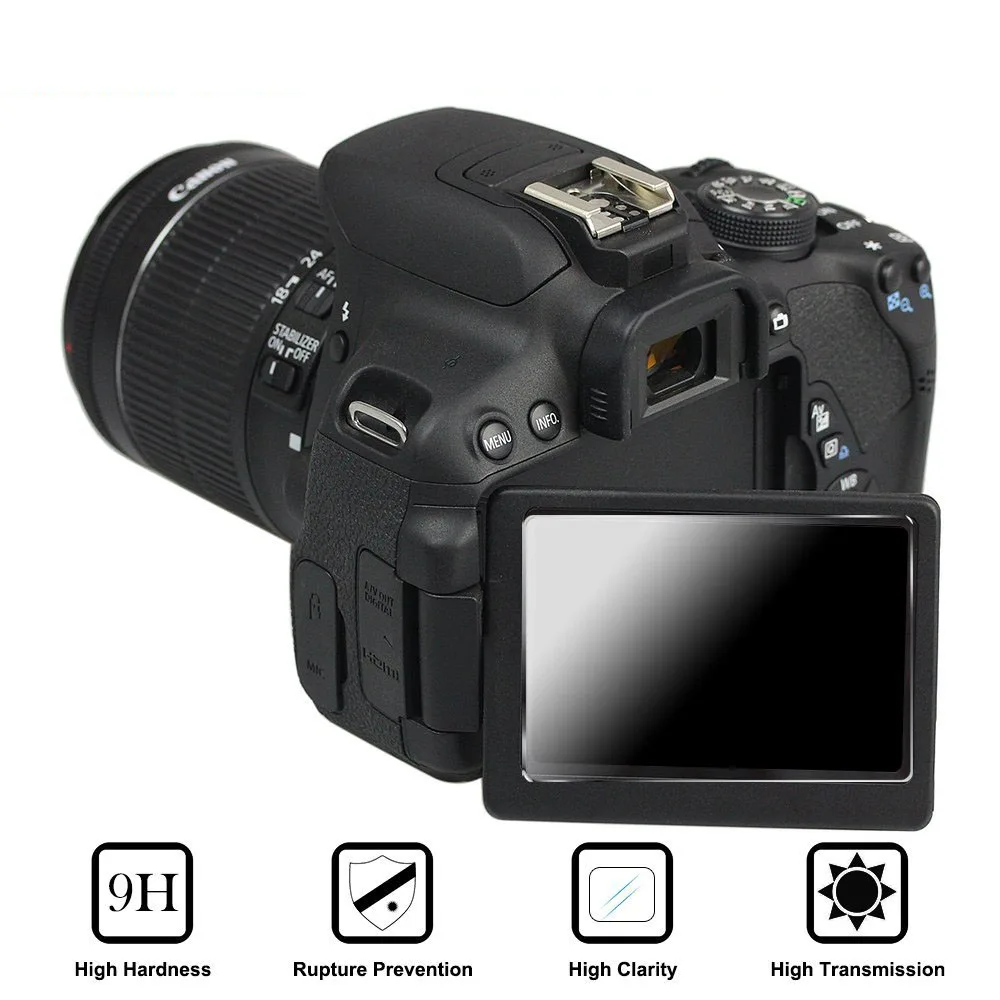 2 sztuk/partia do Canon EOS R50 R8 R6 znak II R R R5 C R3 R7 RP R10 szkło hartowane osłona ekranu chroń folię