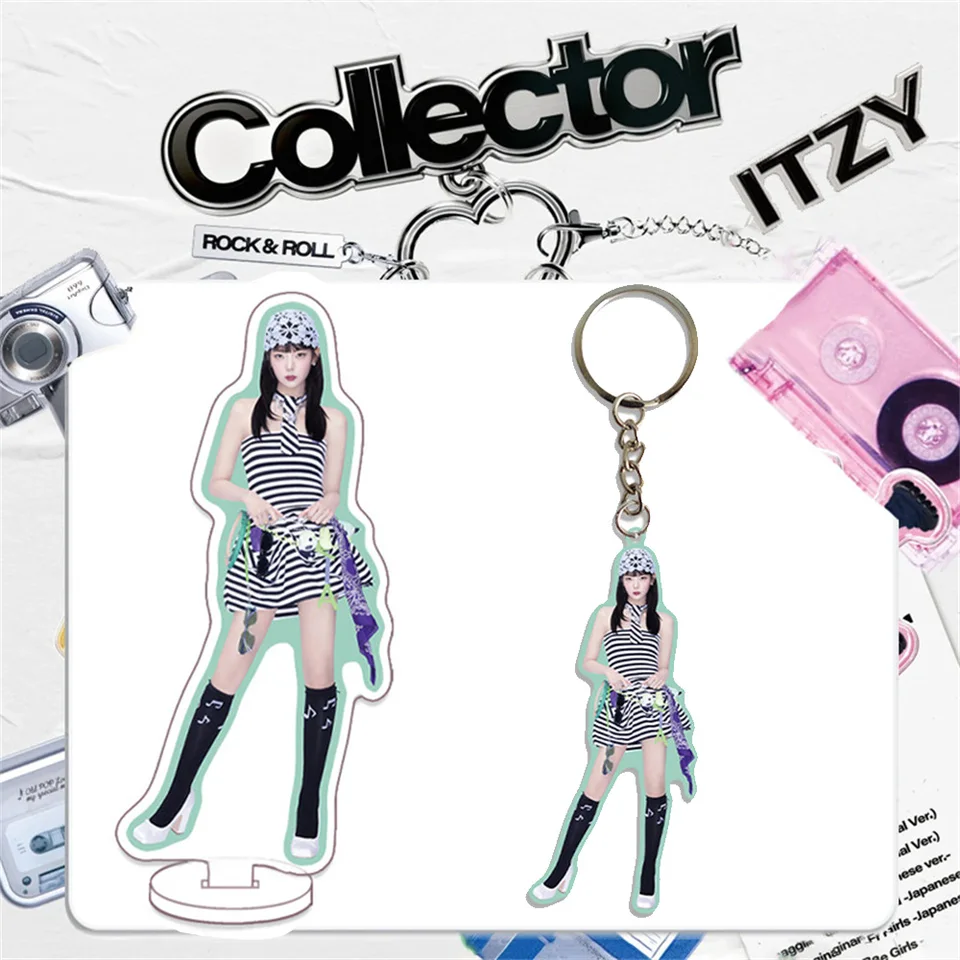 ITZY リュジン アクスタ キーホルダー セット 2Pcs KPOP ITZY New Album COLLECTOR Acrylic Keychain 10CM Stand