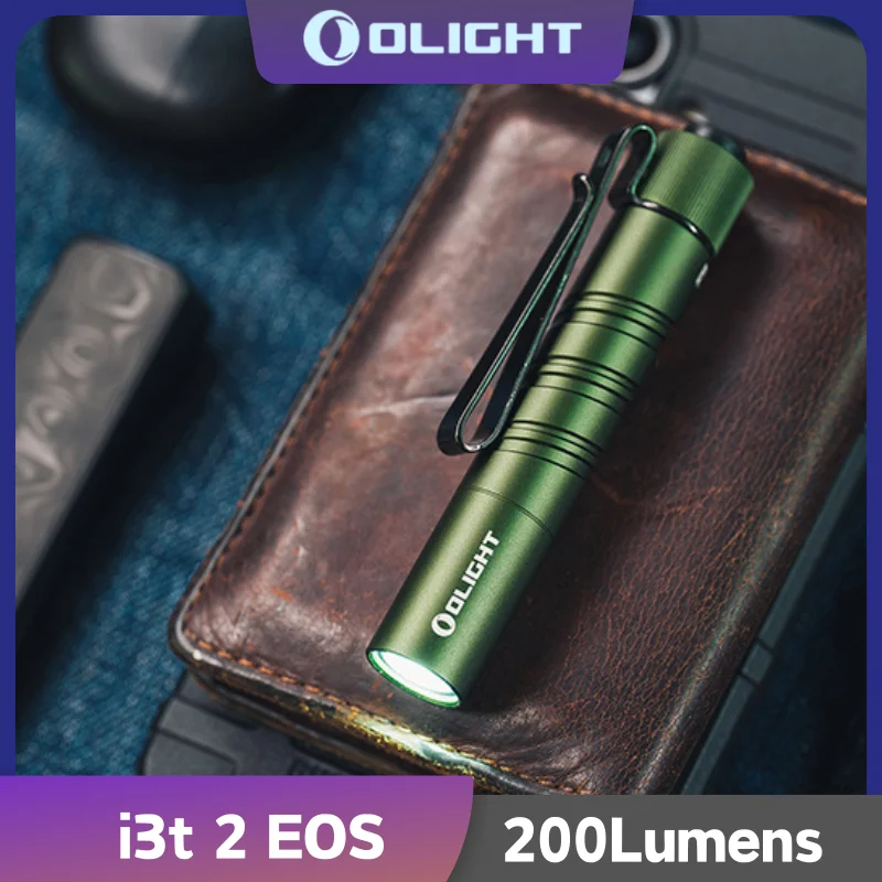 Olight i3T 2 EOS Small EDC Flashlight 200Lumens With AAA Battery-OD Green