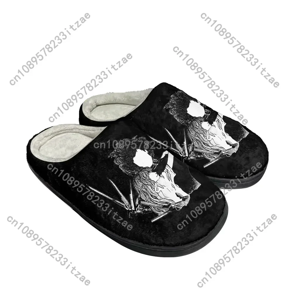 Edward Scissorhands Fashion Cotton Custom Slippers Mens Womens Teenager Plush Casual Keep Warm Shoes Thermal Comfortable Slipper