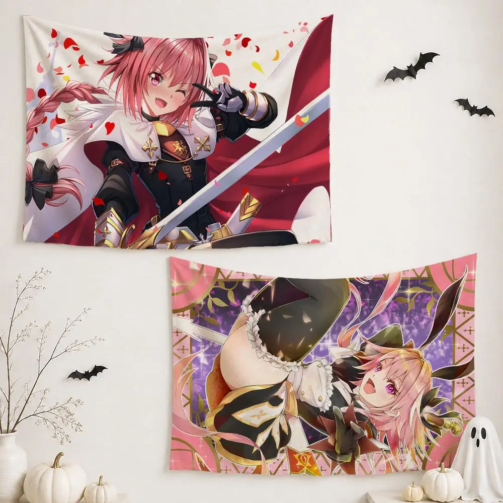 Astolfo T-TYPE-MOON Tapestry Custom Living Bedroom Party Dormitory interior Wall bohemian Decoration Attached clip