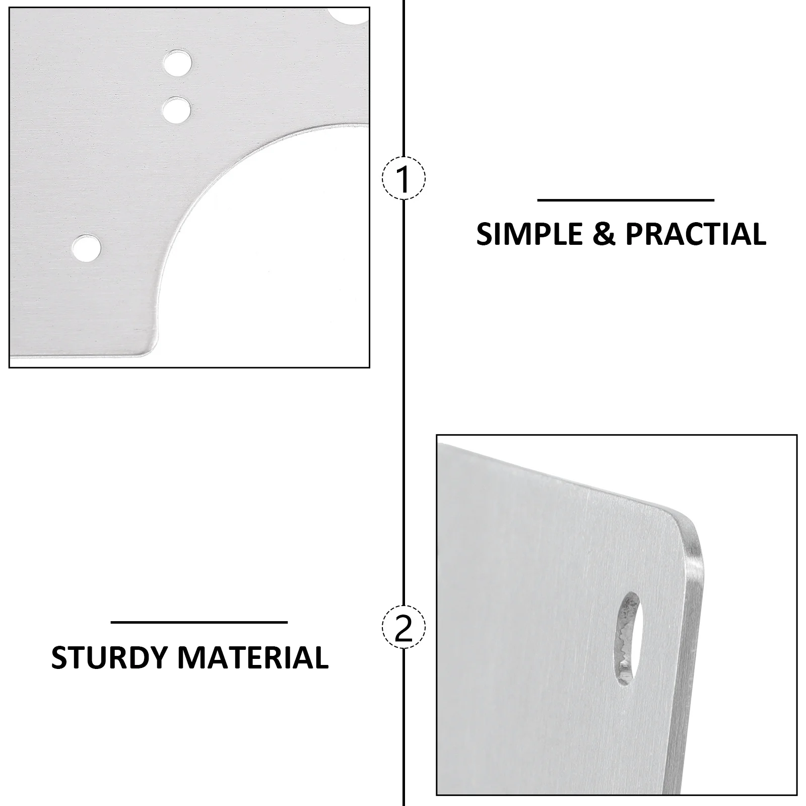4 set piastra di riparazione cerniera porta armadio piastra di fissaggio in acciaio inossidabile staffa di riparazione durevole per installazione per legno