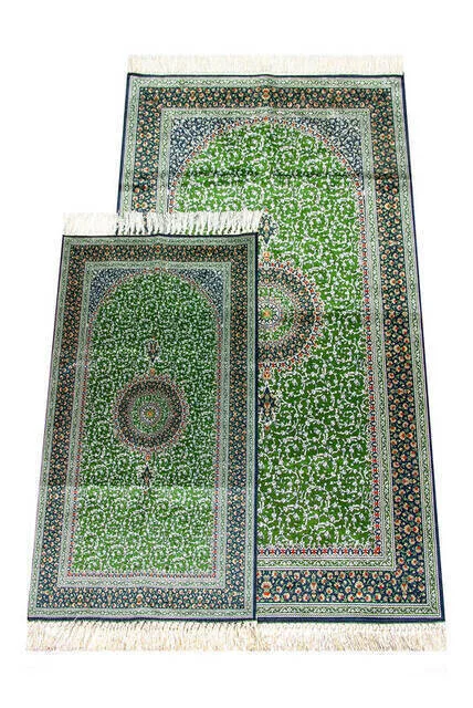 IPEKŞAH FATHER LAST Prayer RUG TEAM Green Sheet of Muslim Islamic Prayer Mat Holy Quraan Islamic Mats