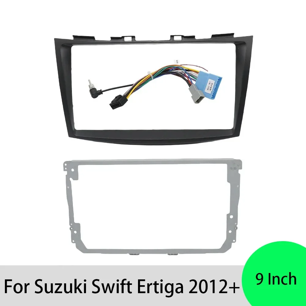 For Suzuki Swift Ertiga 2012+ 9 Inch Car Frame Fascia Adapter Decoder Android Radio Dash Fitting Panel Kit