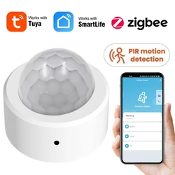 Tuya Smart Home Zigbee sensore di movimento umano protezione di sicurezza Mini PIR Motion Detector sistema di allarme Smart Life