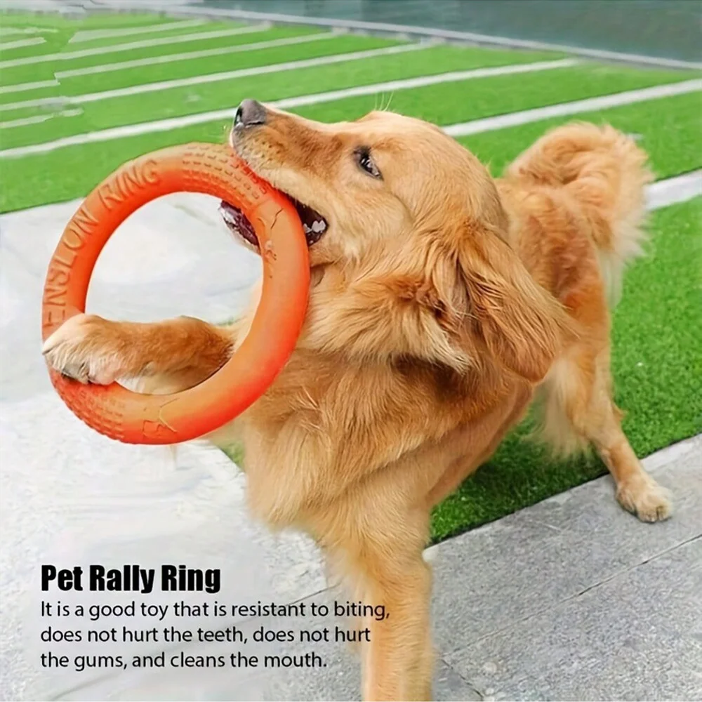 Langlebige Hundering-Flugscheibe, weich, kaubeständig, lustiges, fallendes und fangen Wasser, schwimmendes Spielzeug, EVA-Material, Hundespielzeug für den Außenbereich, Haustierspielzeug