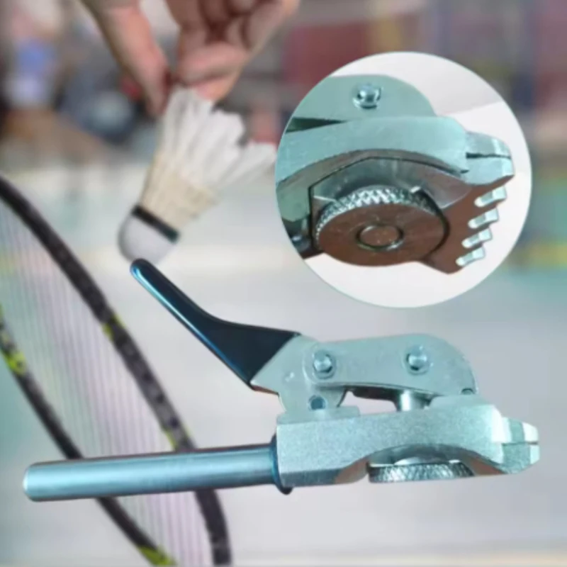 

Portable Badminton Five Tooth Wire Clamp Aluminum Alloy Badminton String Clamp Small Stringing Tool Professional Racket Parts