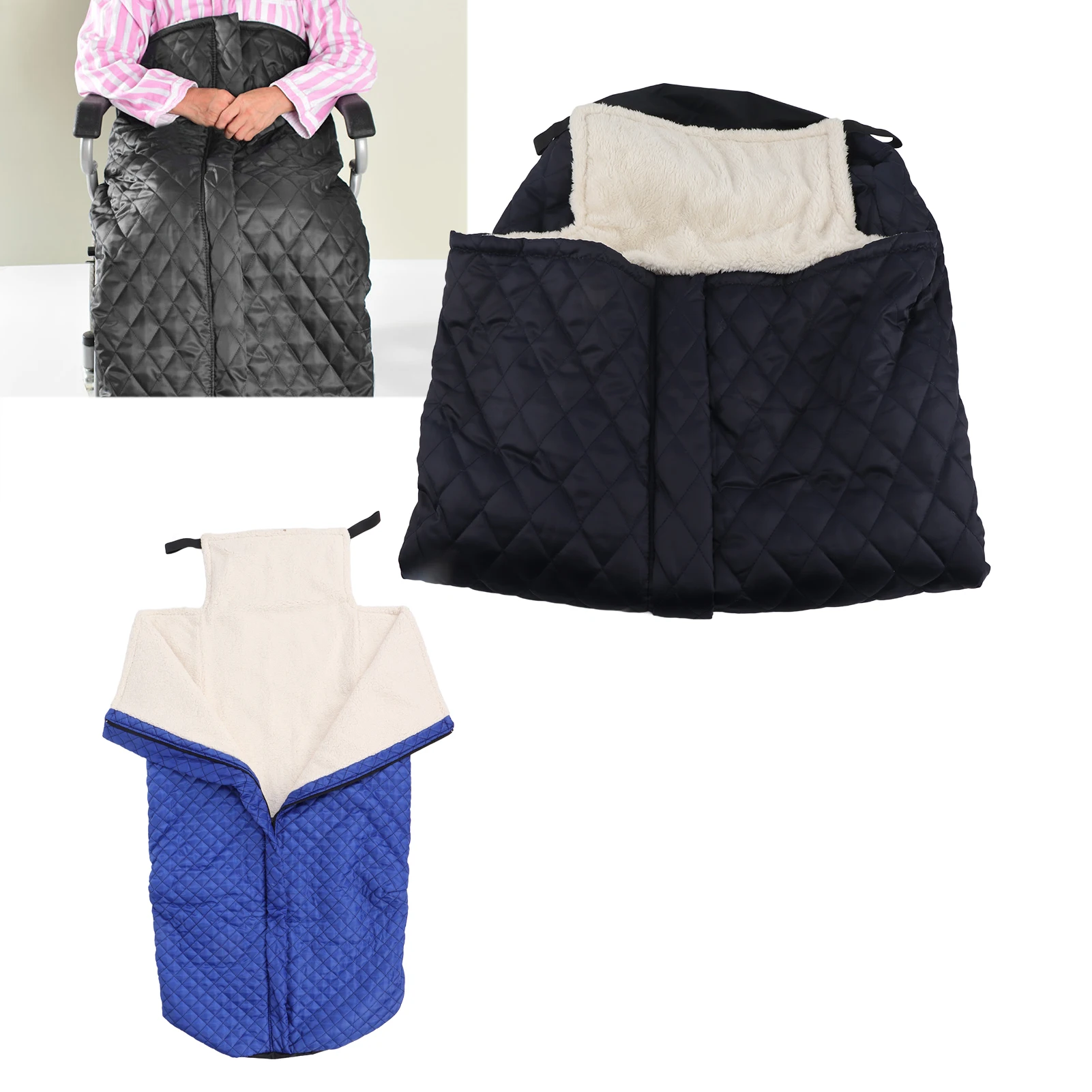 Wheelchair Warm Blanket Thicken Warm Wheelchair Fleece Wrap Blanket Accessories for The Aged Patient