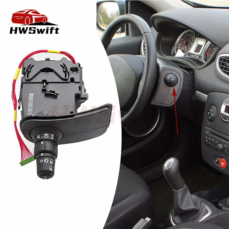 Headlight Light Wiper Switch Indicator For Renault Kangoo Express Grand Modus Clio III 1.5dCi 255405605R 8201590638 7701057090