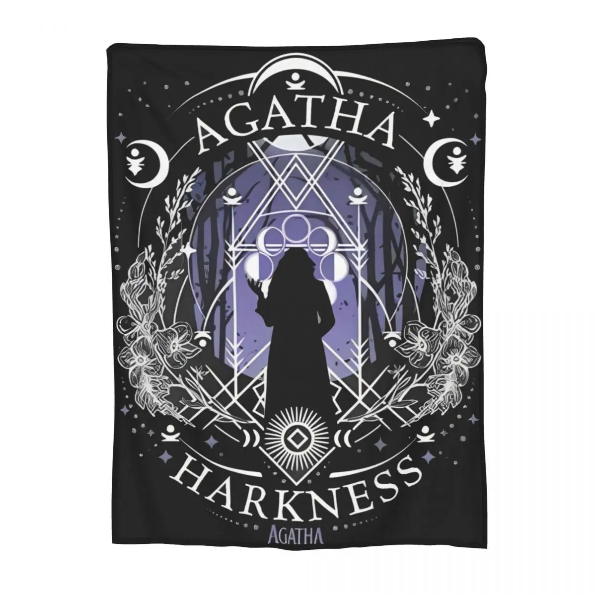 Agatha Harkness Superhero Flannel Blankets Agatha All Along Awesome Throw Blankets for Home Hotel Sofa 125*100cm