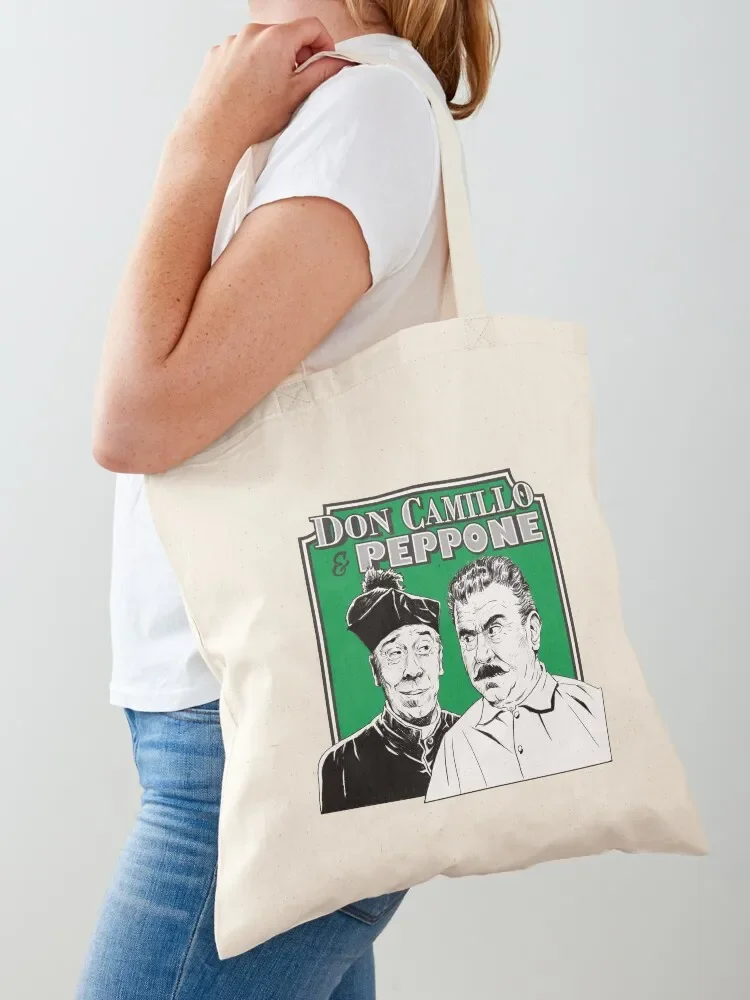 

Don Camillo & Peppone - Green Tote Bag eco bag folding personalized tote bag free delivery bags Canvas for women