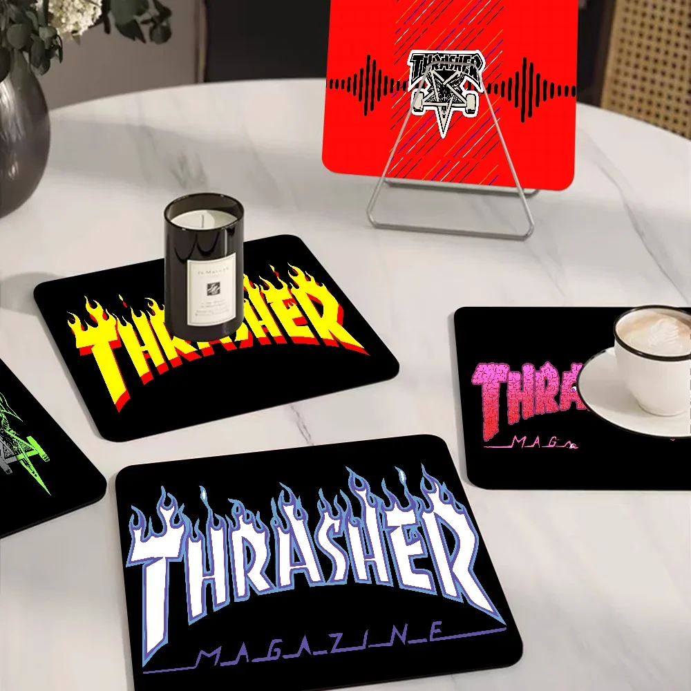 Cool Logo T-ThrasherS.jpg Super Absorbent Coffee Mat Dish Draining Mat Large Kitchen Drying Mat Quick Dry Bathroom Pad Kitchen