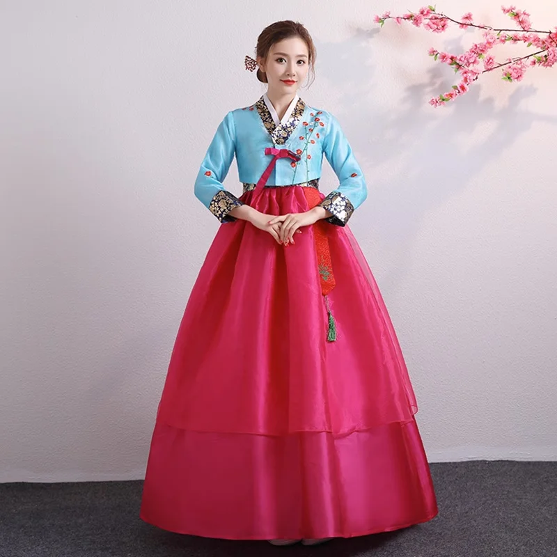 Costume nazionale coreano Hanbok per le donne, abito tradizionale, abito da sposa, abbigliamento da spettacolo