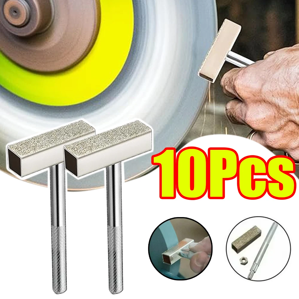1-10Pcs Diamond Wheel Dresser Mini Thicken Stone Grinder Dressing Tool for Restore Bench Grinder Truing Deburring Wheels