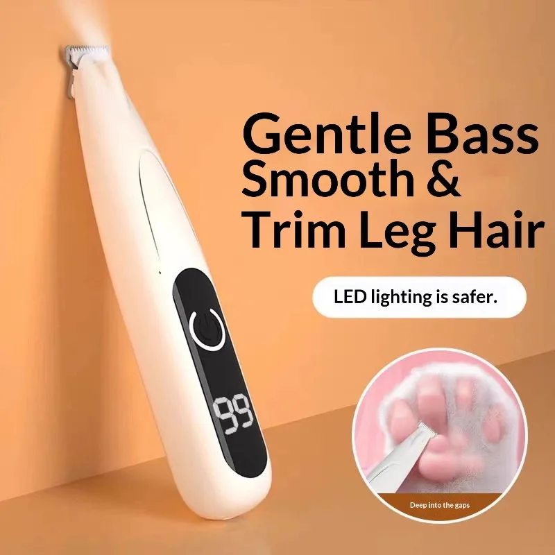 ZONGYAN digital display cat foot shaver dog pedicure artifact cat sole hair trimmer special electric push scissor pet shaver