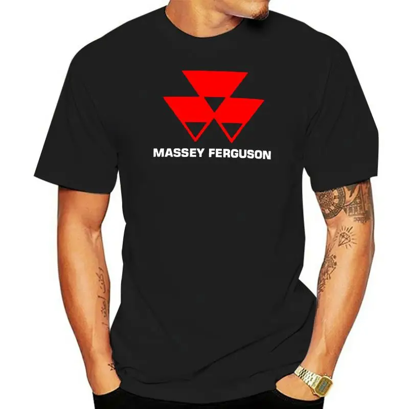 Mens Black T-Shirt Size S-3XL New Massey Ferguson