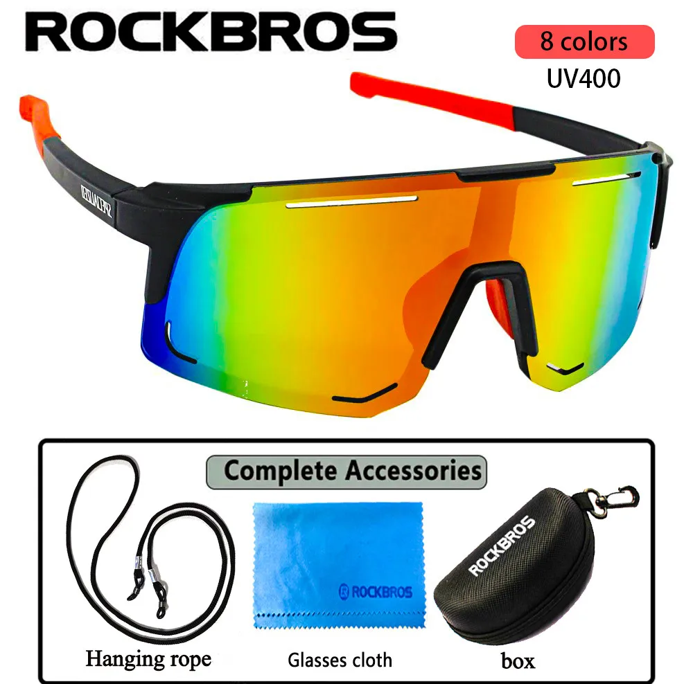 ROCKBROS Cycling Sunglasses with wind and sand resistance UV400, outdoor leisure glasses for running, hiking, outdoor travel