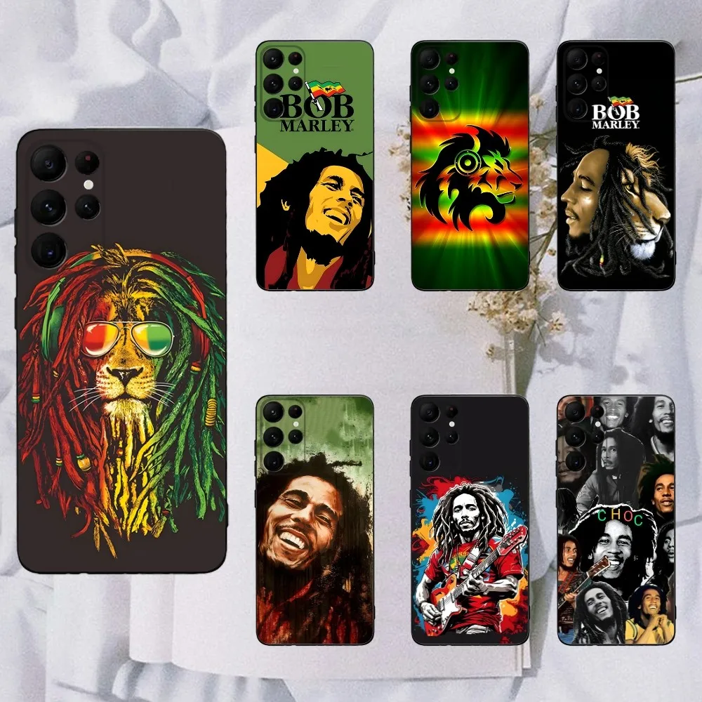 Bob Marley Rasta Lion  Phone Case For Samsung Galaxy A20,A21s,A22,A31,A32,A52,A53,A72,73,A80,A91 Soft Black Cover