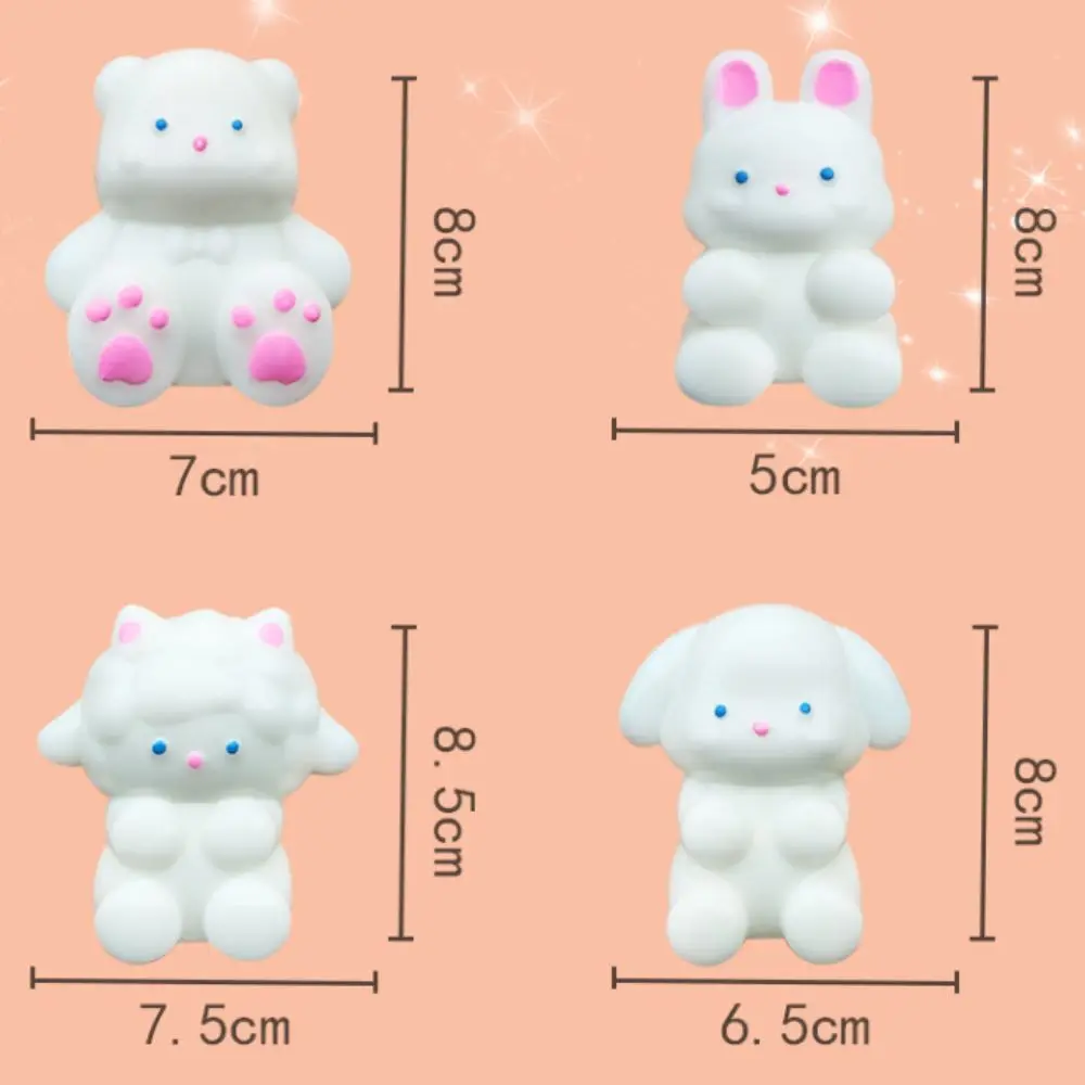 Creative Cat Dog Vent Squeezing Toys Sheep Rabbit TPR Cute Animal Squeezing Toy Simulation Bear 3D Sensory Toy Office Workers