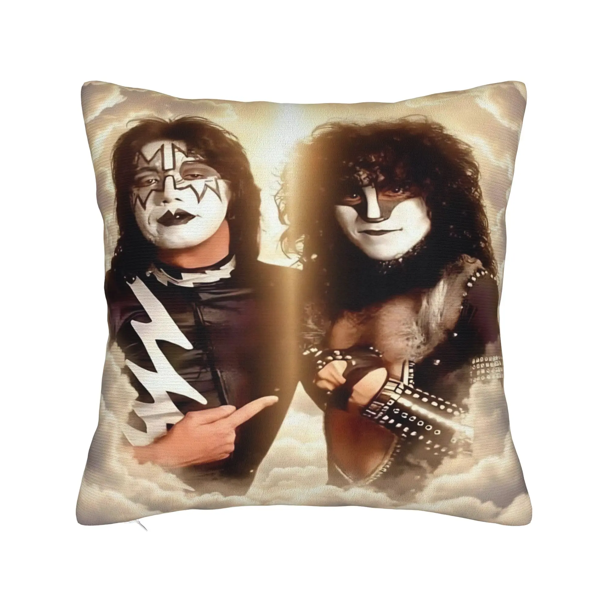 

Kiss Rock Band Pillow Cover Music Tour Fashion Pillow Case For Sofa Couch Bed Living Room Custom Pillowcases Gift
