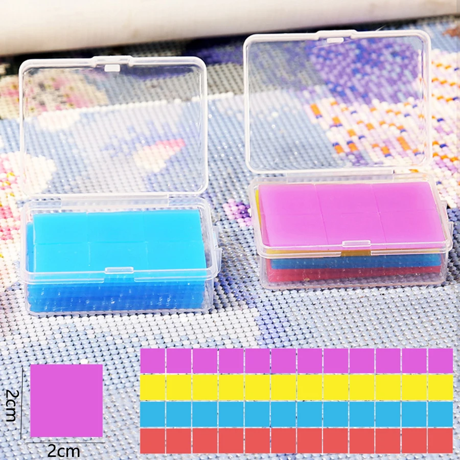48PCS DIY Diamond Painting Resin Glue Clay Wax With Storage Box For Handcraft 5D Diamond Embroidery Cross-Stitch Accessories
