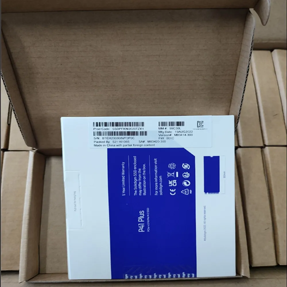 New Original For SolidiIgm Hynix P41 PLUS 512G 1T 2T SSD PCIe 4.0 2280 NVMe Solid State Drive M.2 P41 PLUS Laptop Hard Drive