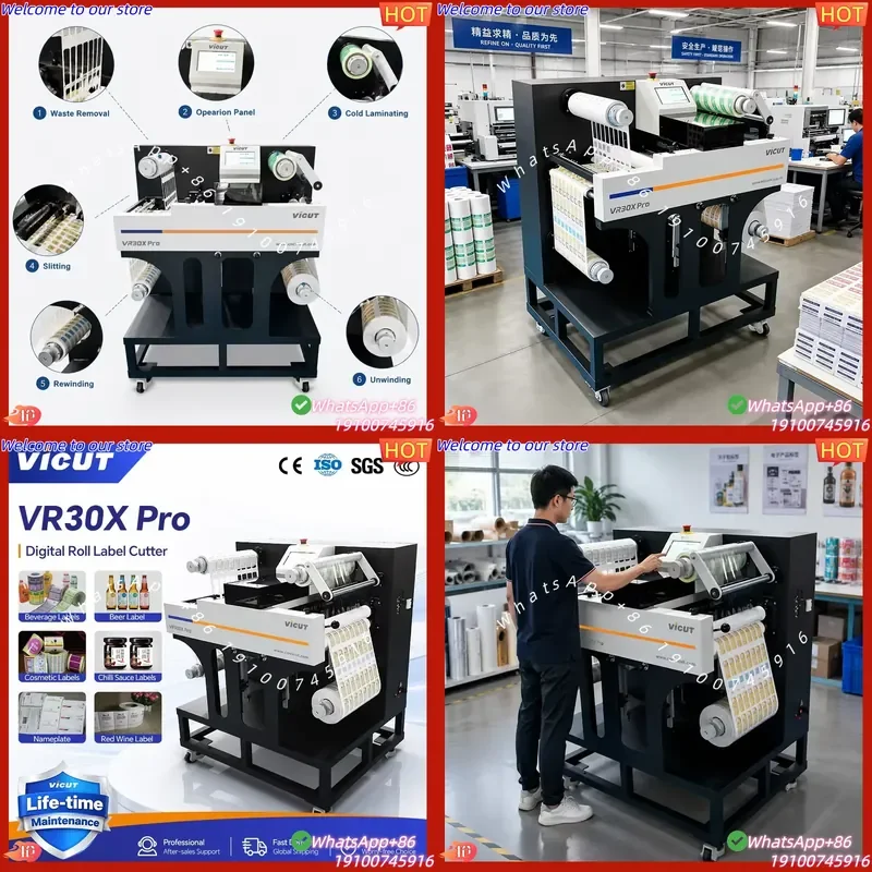 2026Hot Automatic Half Cut Kiss Cutting Machine Precision Automatic Roll Label Die Cutting Machine for High Speed Production