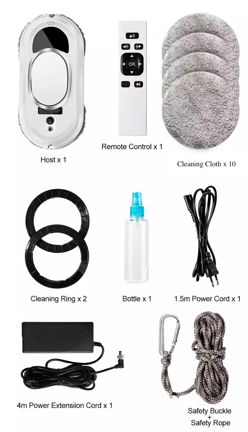 فراغ روبوت لتنظيف الزجاج المنزل السيارات روبوت مُنظف نوافذ عن بعد نافذة نظيفة الذاتي نظافة مُنظف نوافذ #4