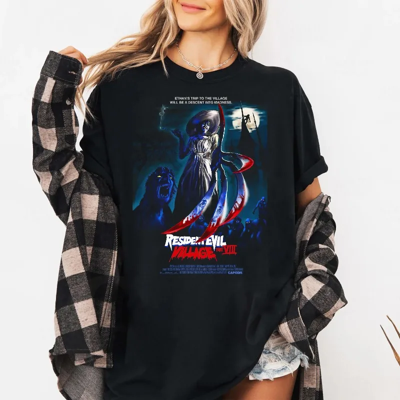 Survival Horror Game Peripheral Game Theme Women's T-shirt Summer New Unisex Design