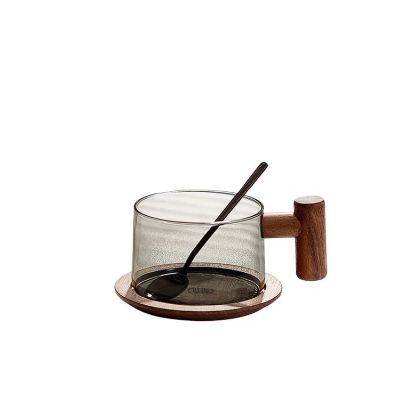 Swiss high-end glass coffee cup, high-end exquisite high temperature resistant household water cup, creative