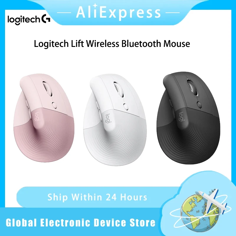 

Logitech Lift Эргономичная серия Беспроводная Bluetooth-мышь Двухрежимная эргономичная офисная бесконечная мышь Вертикальная вертикальная мышь