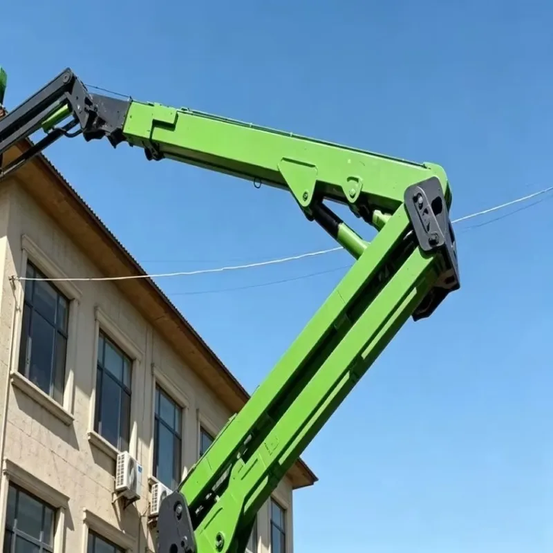 New Diesel Engine Driven Knuckle Boom Lift Easy Maneuver Eco-friendly Aerial Lift 22m Platform Height 2.2m Turning