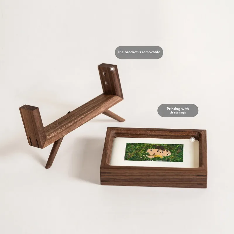 5/6 Inch Photo Frames Solid Wood High-end Display Rack Detachable Picture Frame for Living Room Table Decoration Home Luxury