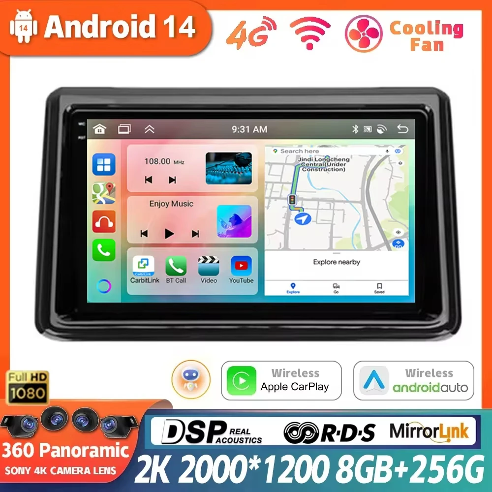 Android 14 Voor Toyota Noah Voxy R80 2014 2015 2016 2017 2018 2019 - 2021 Auto Radio Multimedia Video Speler Navigatie Stereo Gps